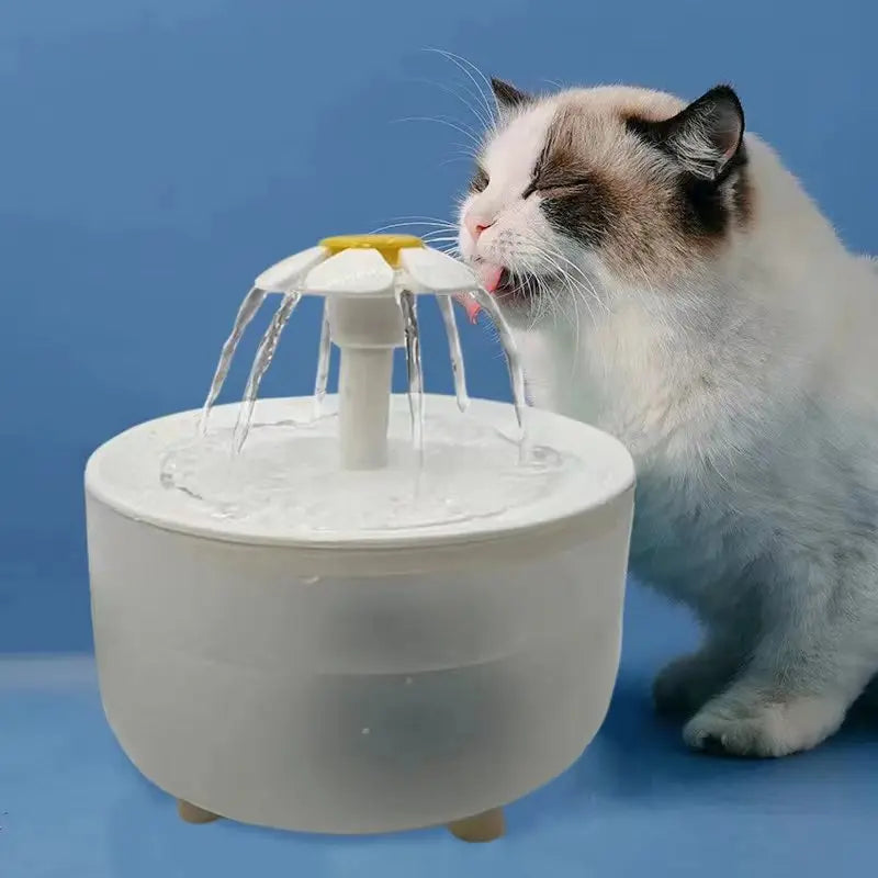 Fontana Automatica per Gatti — Silenziosa, Filtrante, USB 1.2L