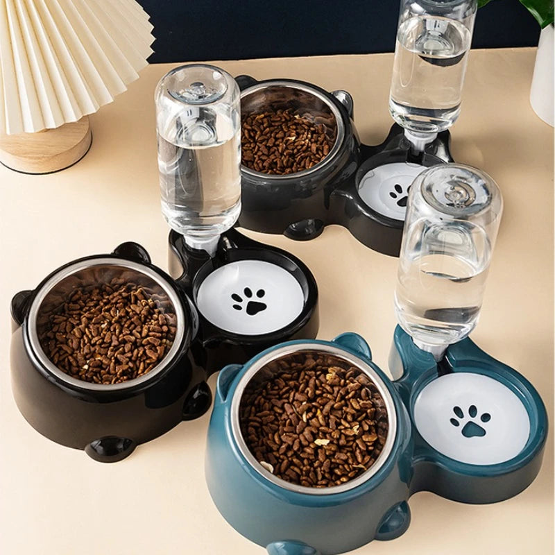 Distributore Automatico di Cibo e Acqua per Animali — Gatti e Cani