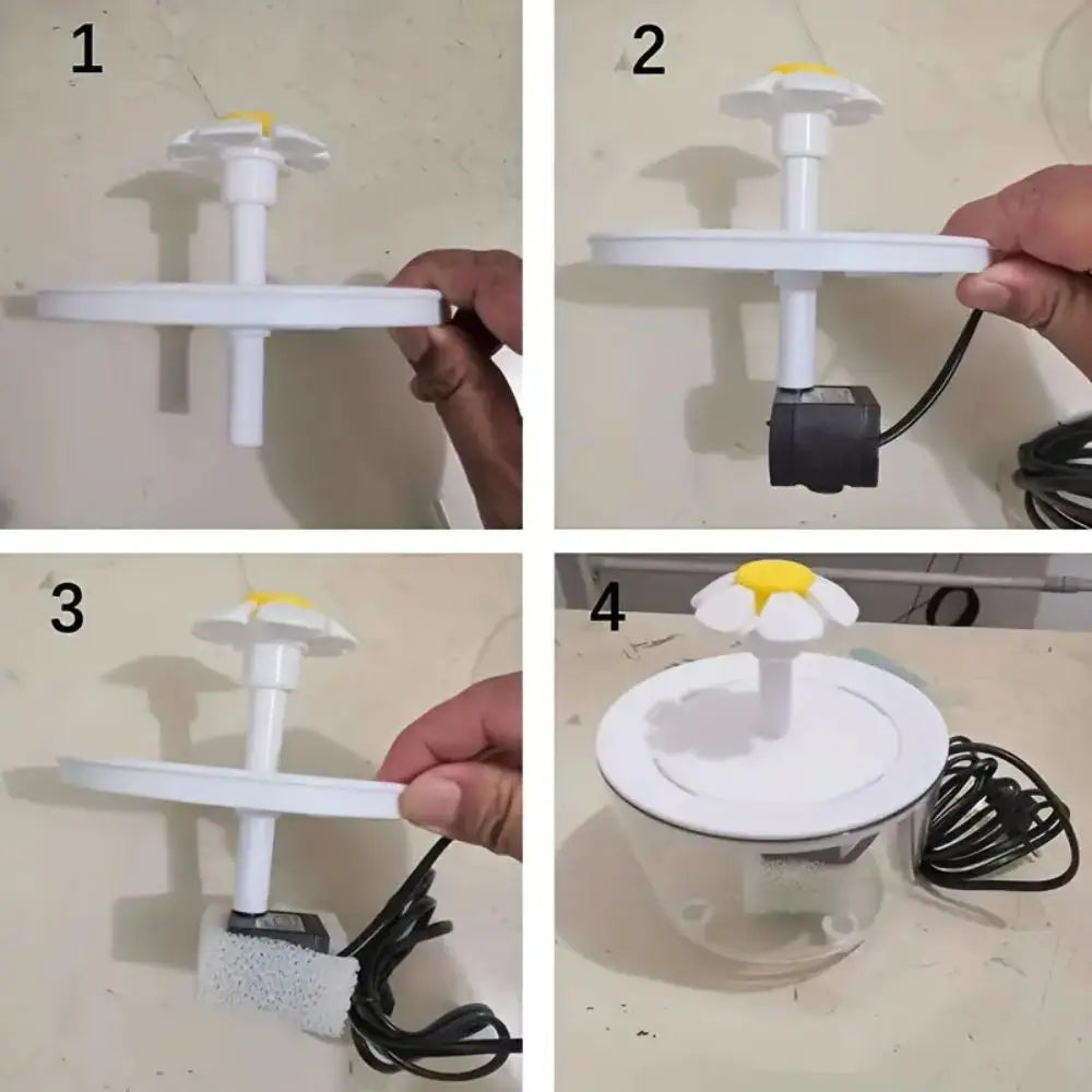 Fontana Automatica per Gatti — Silenziosa, Filtrante, USB 1.2L