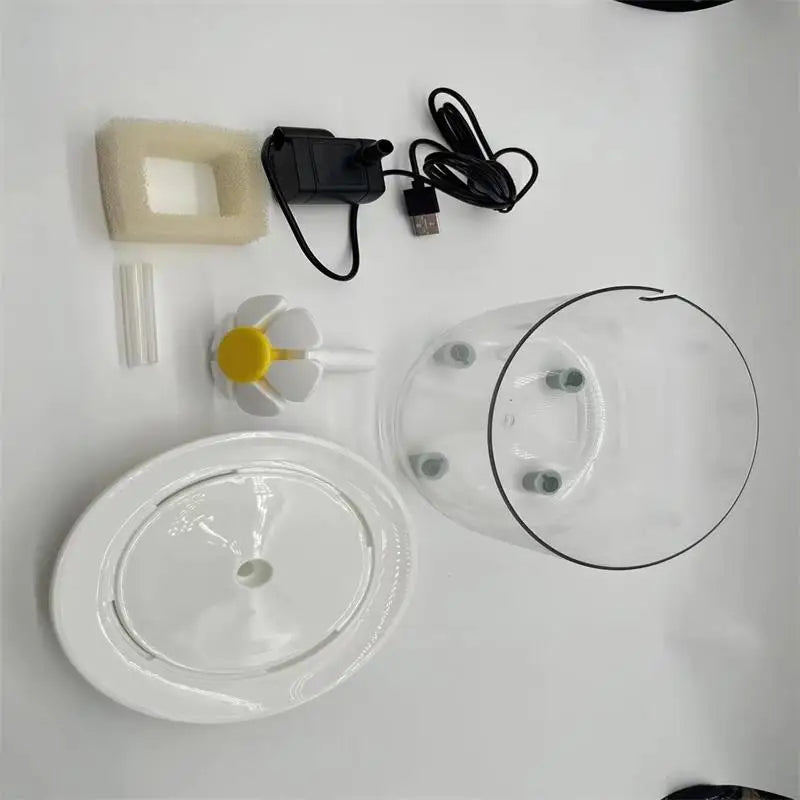 Fontana Automatica per Gatti — Silenziosa, Filtrante, USB 1.2L
